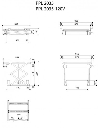 Lift pentru videoproiector Vogel's PPL2035