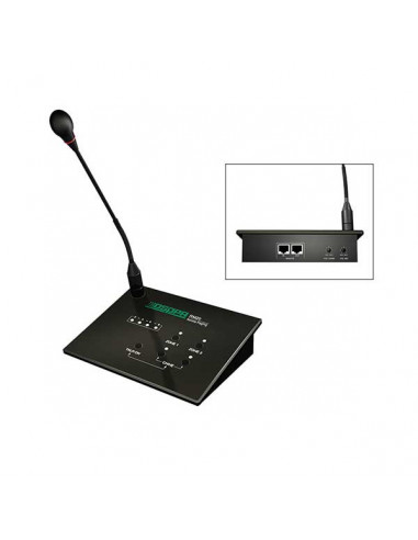 Microfon 2 zone cu Remote Paging DSPPA RM20 pentru MP200U