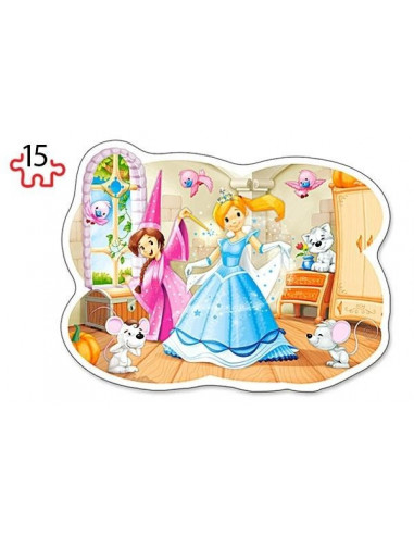 Cenusareasa, Puzzle Castorland 2 in 1 - 9, 15 piese,Uniq20027