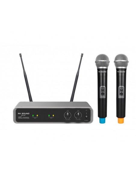Set Microfon dublu Wireless de mana RH SOUND WR-207