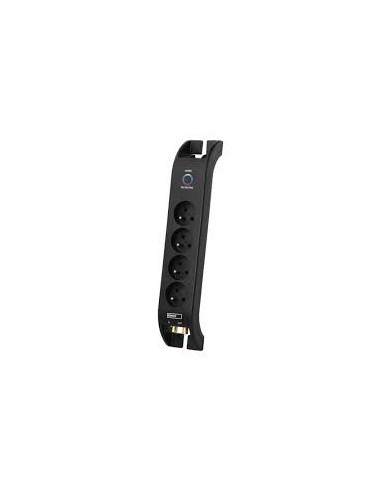 Prelungitor Emos 4 prize, cablu 2 m cu protectie pentru