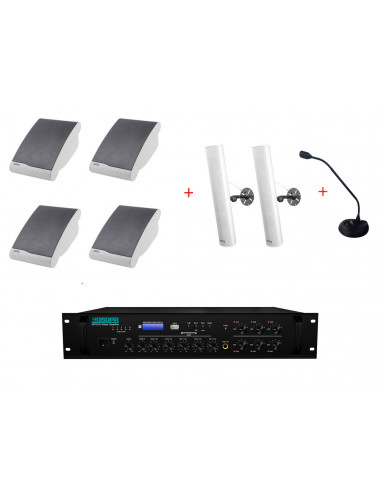 Pachet Sonorizare Biserica 120W Interior / Exterior cu Microfon