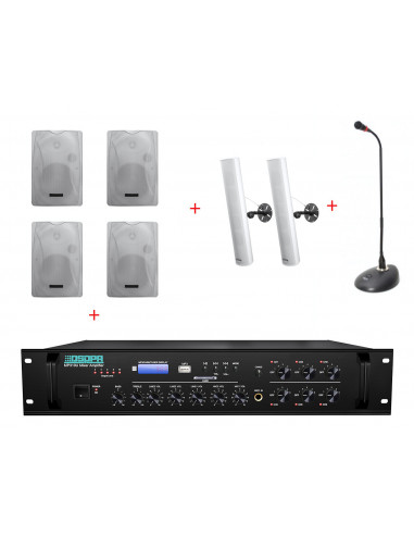 Pachet Sonorizare Biserica 120W Interior / Exterior cu Microfon