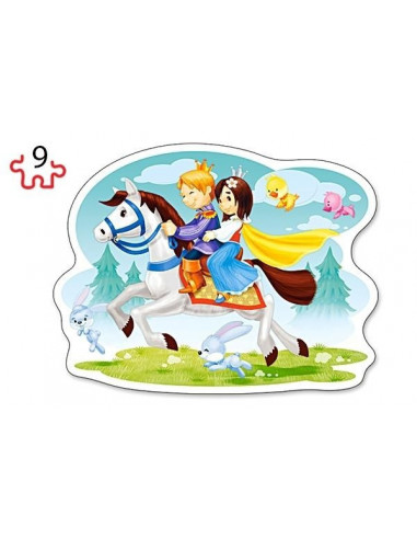 Alba ca Zapada si Cei 7 Pitici, Puzzle Castorland 2 in 1 - 9
