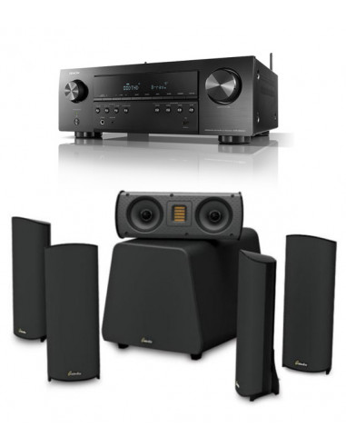 Sistem complet 5.1 GOLDENEAR Supercinema 3 cu receiver Denon