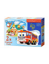 Pompieri, Puzzle Castorland 2 in 1 - 9, 15 piese,Uniq20058