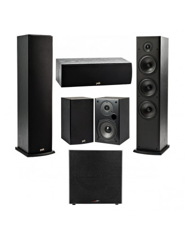Pachet boxe 5.1 Polk Audio T50+T30+T15+PSW10E