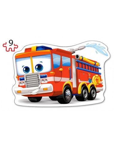 Pompieri, Puzzle Castorland 2 in 1 - 9, 15 piese,Uniq20058