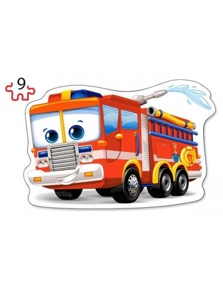 Pompieri, Puzzle Castorland 2 in 1 - 9, 15 piese,Uniq20058