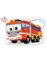 Pompieri, Puzzle Castorland 2 in 1 - 9, 15 piese,Uniq20058