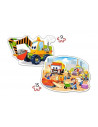 Utilaje de constructii, Puzzle Castorland 2 in 1 - 9, 15