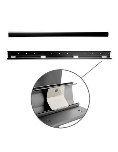 Plinta mascare cabluri Aluminiu Blackmount CC09-110, 1100 x 60