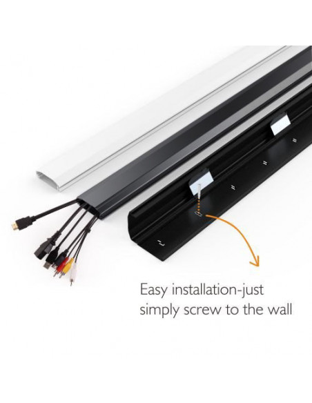 Plinta mascare cabluri Aluminiu Blackmount CC09-110, 1100 x 60