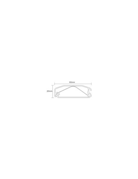 Plinta mascare cabluri Aluminiu Blackmount CC09-110, 1100 x 60