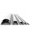 Plinta mascare cabluri Aluminiu Multibrackets 2155,ALB, 80 x