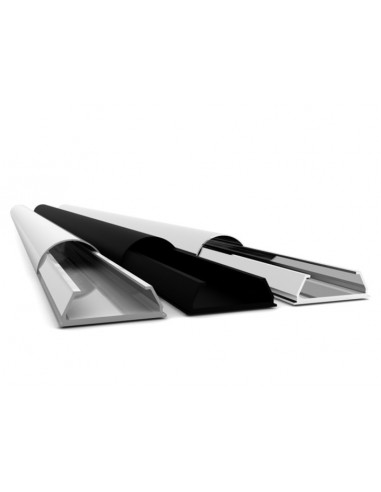 Plinta mascare cabluri Aluminiu Multibrackets 2155,ALB, 80 x