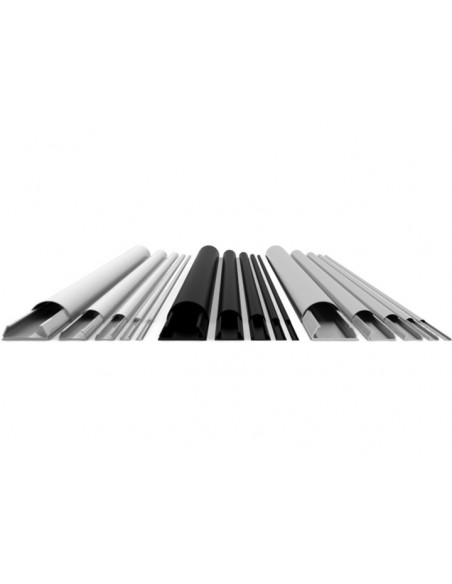 Plinta mascare cabluri Aluminiu Multibrackets 1233, 18 x 1100 x