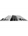 Plinta mascare cabluri Aluminiu Multibrackets 1233, 18 x 1100 x