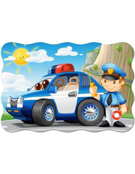 Patrula de politie, Puzzle Castorland maxi, 20 piese,Uniq2252