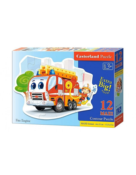 Fire Engine, Puzzle Castorland maxi, 12 piese,Uniq120109