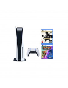 Consola PlayStation 5 (B-Chasis) + Joc PS5 Ratchet & Clank: Rift Apart + Joc Marvel’s Spider Man: Miles Morales PS5 + Joc Sackbo