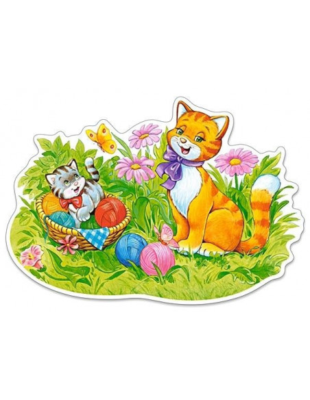 Kitten Family, Puzzle Castorland maxi, 12 piese,Uniq120123