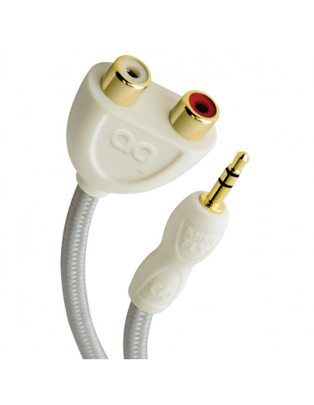 Cablu splitter 1 x Jack3.5 tata la 2 x RCA mama Audioquest FLX