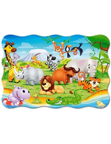 African Animals, Puzzle Castorland maxi, 20 piese,Uniq2276