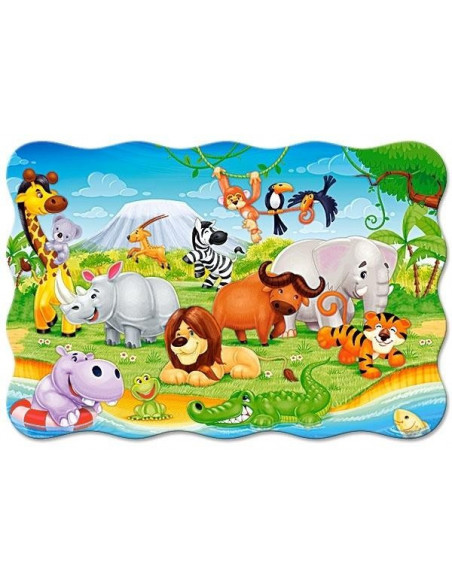 African Animals, Puzzle Castorland maxi, 20 piese,Uniq2276