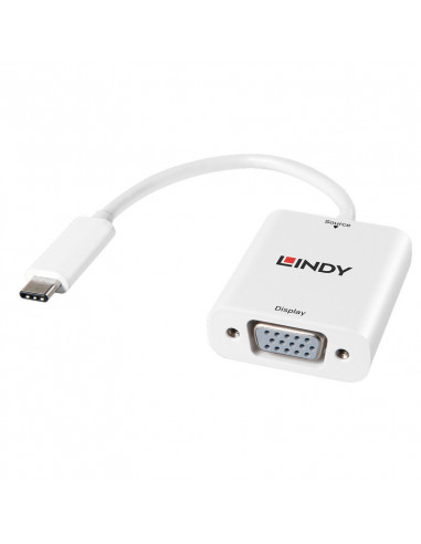 Adaptor USB, tip 3.1 la VGA, Lindy,KONUSB-C-VGA