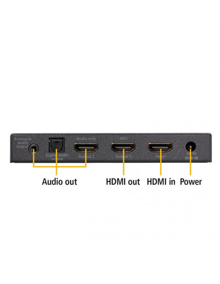 Extractor audio cu arc din HDMI, Connect AE24, UHD 2.0