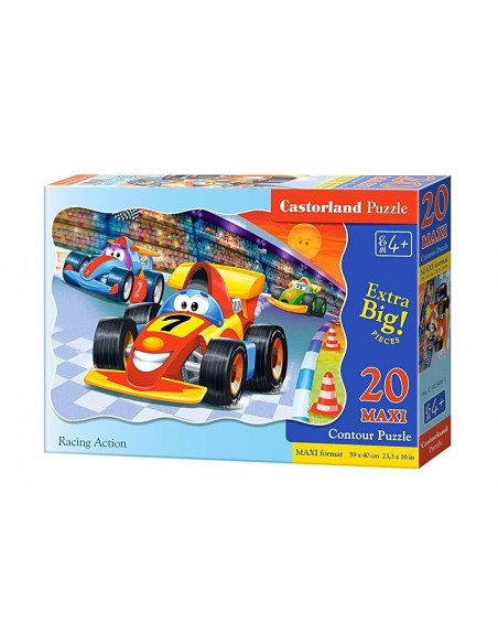 Racing Action, Puzzle Castorland maxi, 20 piese,Uniq2306