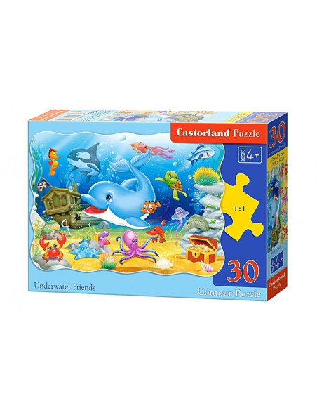 prieteni subacvatici, Puzzle Castorland, 30 piese,Uniq3501