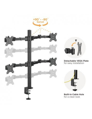 Suport 4 monitoare Blackmount LDT33-C048, 9 kg/ monitor