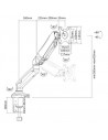 Suport monitor Gas Spring Single Arm Blackmount LDT13-C012
