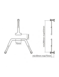 Kit adaptor pentru monitoare NON-VESA, Blackmount 2