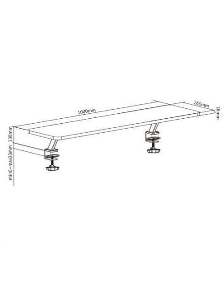 Suport inaltare monitor Blackmount STB-152, 13"-32", 20