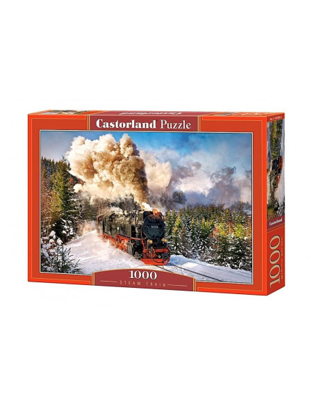 Steam Train, Puzzle Castorland, 1000 piese,Uniq103409