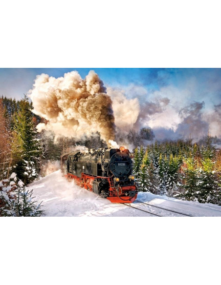 Steam Train, Puzzle Castorland, 1000 piese,Uniq103409