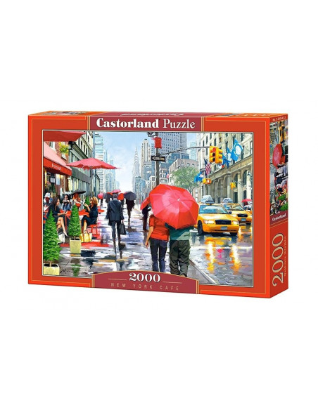 New York Café, Puzzle Castorland, 2000 piese,Uniq200542