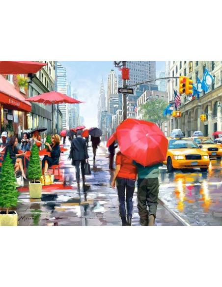New York Café, Puzzle Castorland, 2000 piese,Uniq200542
