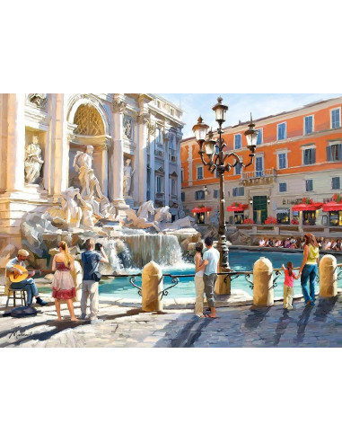 Trevi Fountain, Puzzle Castorland, 3000 piese,Uniq300389