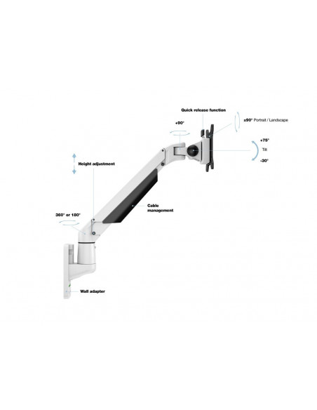 Suport Monitor LCD/LED Gas Lift Multibrackets 1003, 15"- 32"