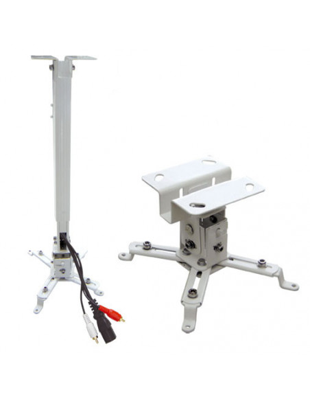 Suport videoproiector tavan EATV2, alb, reglabil, 43-65