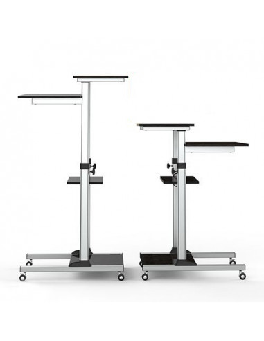 Stand mobil (Workstation) ajustabil pentru calculator