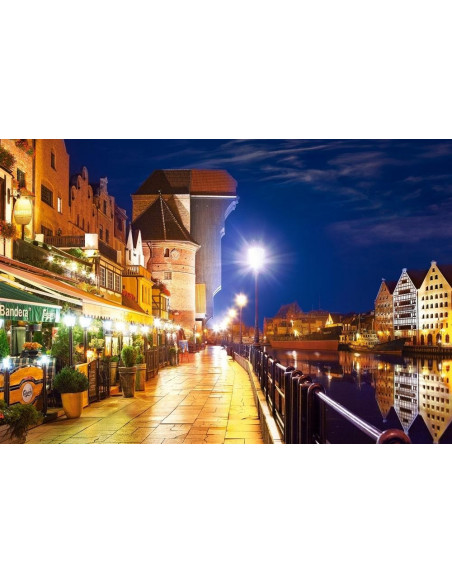 Gdansk Waterfront at Night, Puzzle Castorland, 1000