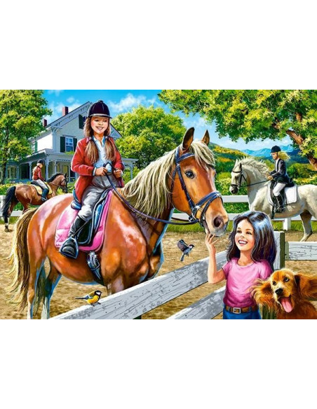 Horse Riding, Puzzle Castorland, 300 piese,Uniq30095