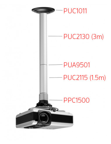Suport modular videoproiector de tavan Vogels X45 Professional