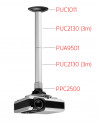 Suport modular videoproiector de tavan Vogels XS60