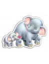 Jungle Babies, Puzzle Castorland 4 in 1 - 4, 5, 6, 7